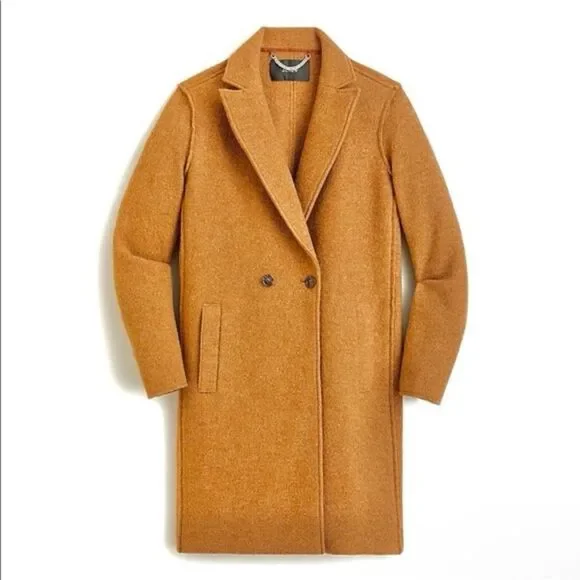 J Crew Daphne Topcoat In Italian Boiled Wool Coat - Main Image